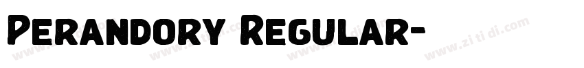 Perandory Regular字体转换 Perandory Regular字体转换